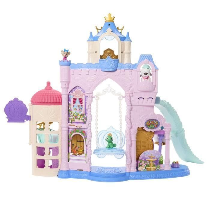 Mattel Jbf96 Palacio de Mascotas Disney Princess - Conjunto de Juego Grande con 3 Figuras y 20+ Accesorios, 65cm, 7 Zonas, +3 años 2