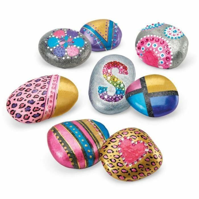 Lexibook LEX3380743110271 Kit de arte en piedra con efecto metálico 2
