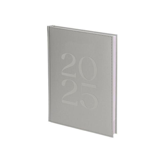 Agenda Encuadernada Liderpapel Creta 170x240 mm 2025 Dia Pagina Color Gris Papel 70 gr 7