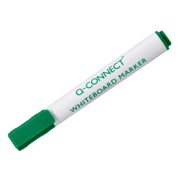 Rotulador Q-Connect Pizarra Blanca Color Verde Punta Redonda 3 mm 10 unidades 1