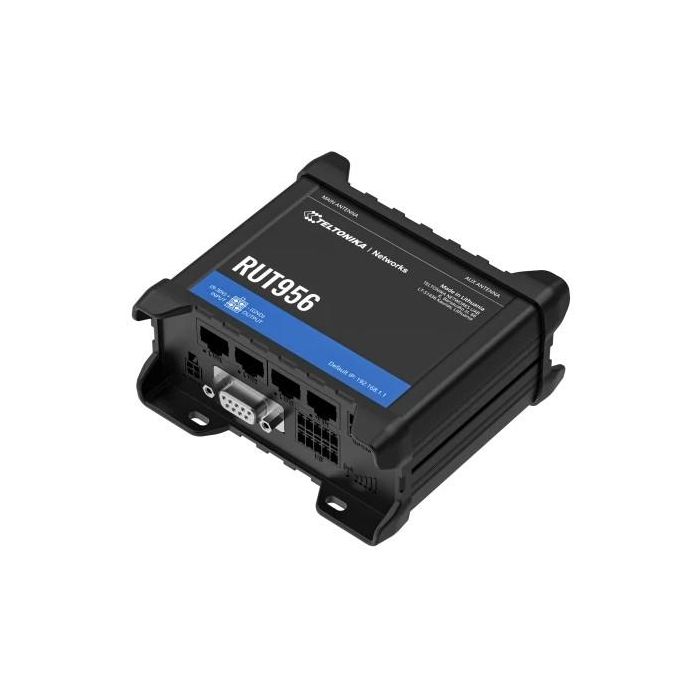 Teltonika Networks RUT956 Router Celular Industrial WiFi/4G, Ethernet, RS232/RS485, GNSS, Failover WAN, Automatización, PSU EU 2 Teltonika Networks RUT956 Router Celular Industrial WiFi/4G, Ethernet, RS232/RS485, GNSS, Failover WAN, Automatización, PSU EU 2