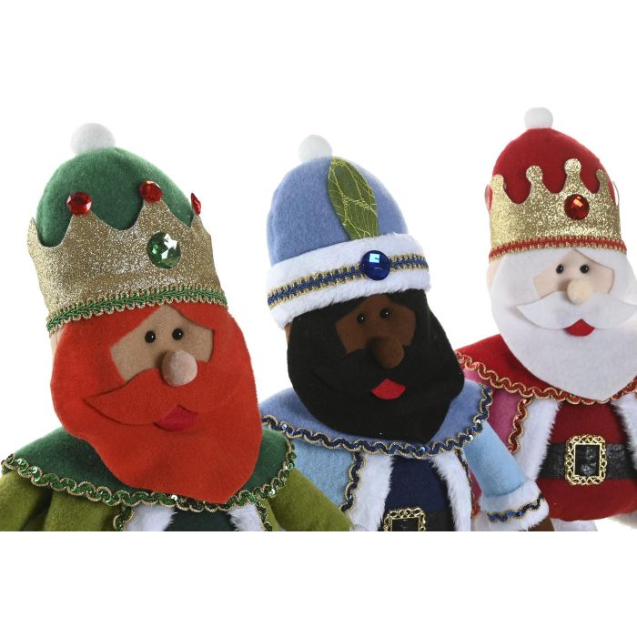 Figura Navidad Tradicional DKD Home Decor Multicolor 15 x 66 x 30 cm (3 Unidades) 2 Figura Navidad Tradicional DKD Home Decor Multicolor 15 x 66 x 30 cm (3 Unidades) 2