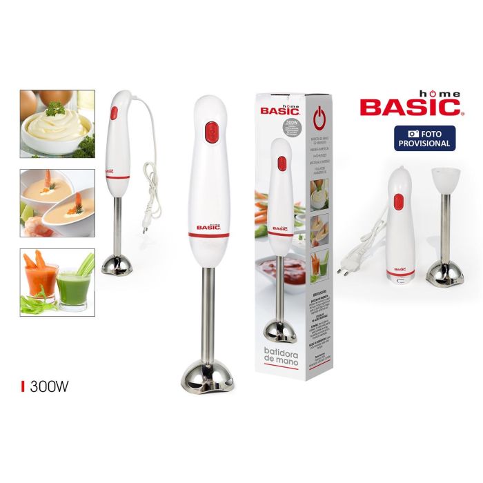 Basic Home Batidora de Mano con Brazo de Acero Inoxidable 300W (9 Unidades)