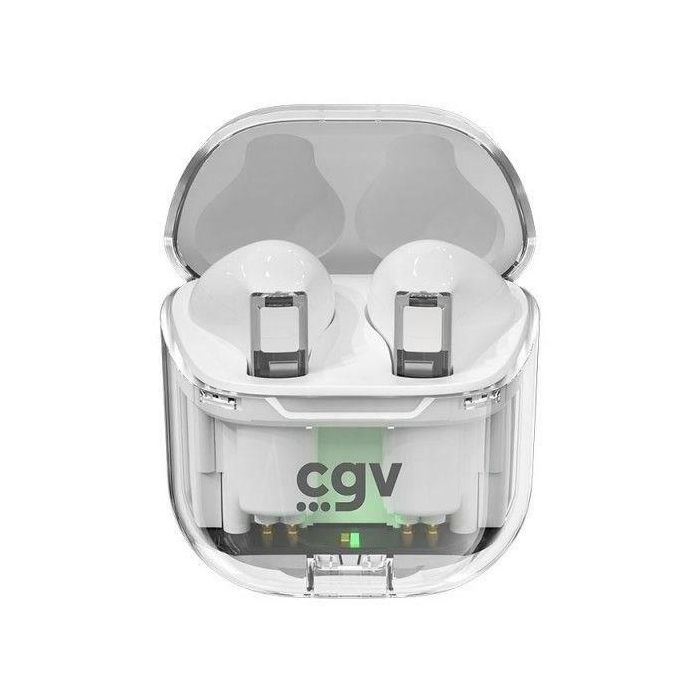 Auriculares inalámbricos Bluetooth - CGV - URBAN GHOST (Blanco) - Batería de 30h - Control táctil - TWS 1 Auriculares inalámbricos Bluetooth - CGV - URBAN GHOST (Blanco) - Batería de 30h - Control táctil - TWS 1