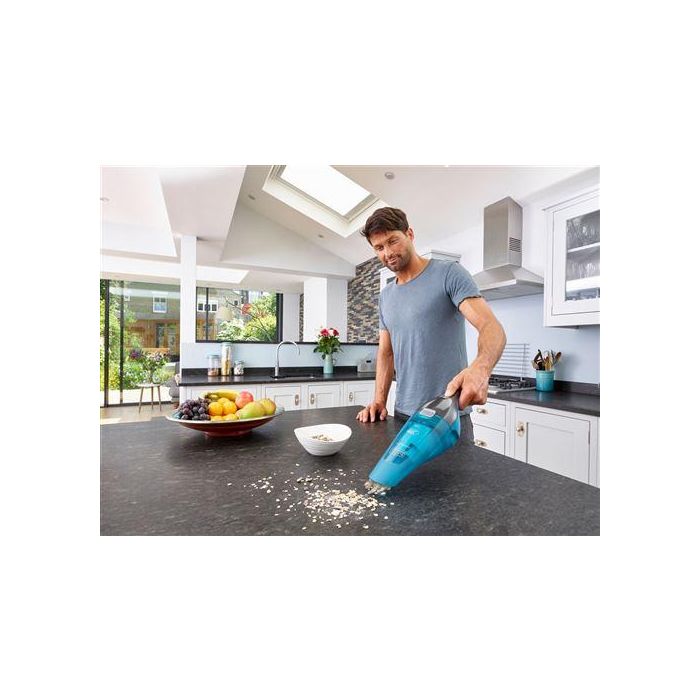 Black+Decker WDC-215-WA Aspirador de mano sin cable 7.2V. Recogetodo Dustbuster aspira líquidos y sólidos con batería de Litio 7