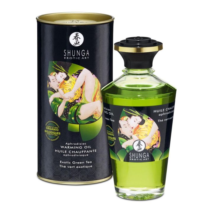 Aceite de Masaje Erótico Shunga CC812100 Té Verde (100 ml) 2 Aceite de Masaje Erótico Shunga CC812100 Té Verde (100 ml) 2
