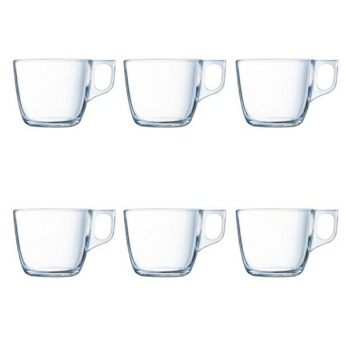 Juego de Tazas de Café Luminarc Nuevo Transparente Vidrio 220 ml 6 Piezas (6 pcs)