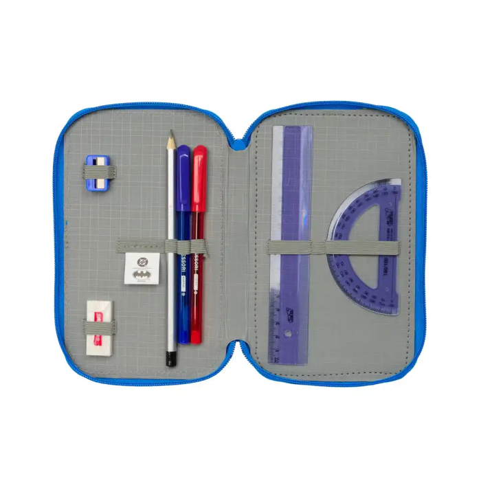 Plumier Triple Batman Azul 12,5 x 19,5 x 5,5 cm 37 Piezas 3 Plumier Triple Batman Azul 12,5 x 19,5 x 5,5 cm 37 Piezas 3