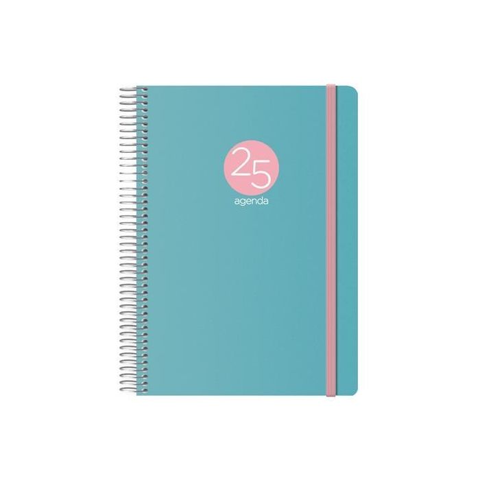 Dohe Agenda Anual Memphis Espiral 15x21 cm D-P Cierre C-Goma Pp Verde 2025 Dohe Agenda Anual Memphis Espiral 15x21 cm D-P Cierre C-Goma Pp Verde 2025