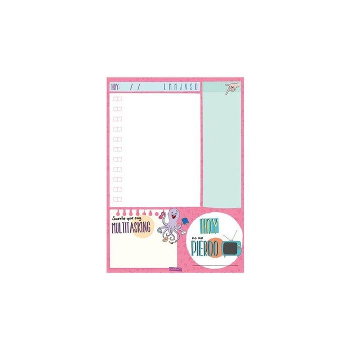 Finocam Planificador Diario Talkual Pro Din A5, 4 Diseños de Página, Papel 90 g/m2, Ideal para Estudios y Trabajo