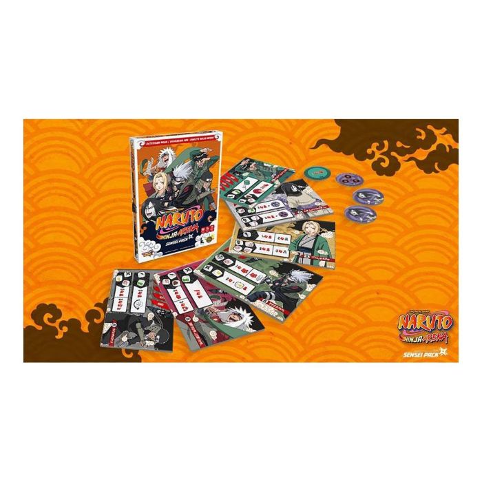 Naruto Juego de Mesa Ninja Arena Sensei Expansión 6 Sensei (Tsunade, Jiraya, Orochimaru, Kakashi, Gaï, 3er Hokage) 5