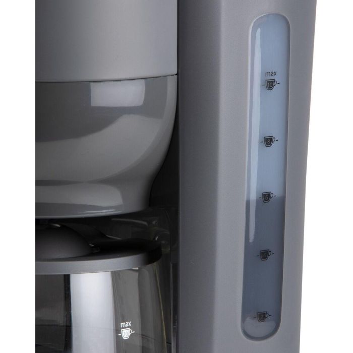 Domo DO754K Cafetera de filtro, 1.25 L, 10 tazas, Gris / Madera 11
