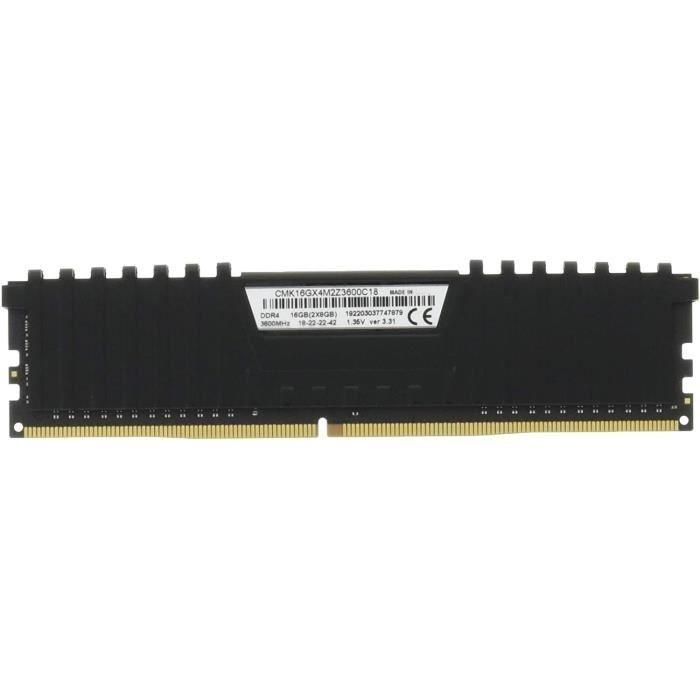 Corsair Vengeance LPX CMK16GX4M2Z3600C18, 16 GB, 2 x 8 GB, DDR4, 3600 MHz, DIMM de 288 pines 1 Corsair Vengeance LPX CMK16GX4M2Z3600C18, 16 GB, 2 x 8 GB, DDR4, 3600 MHz, DIMM de 288 pines 1
