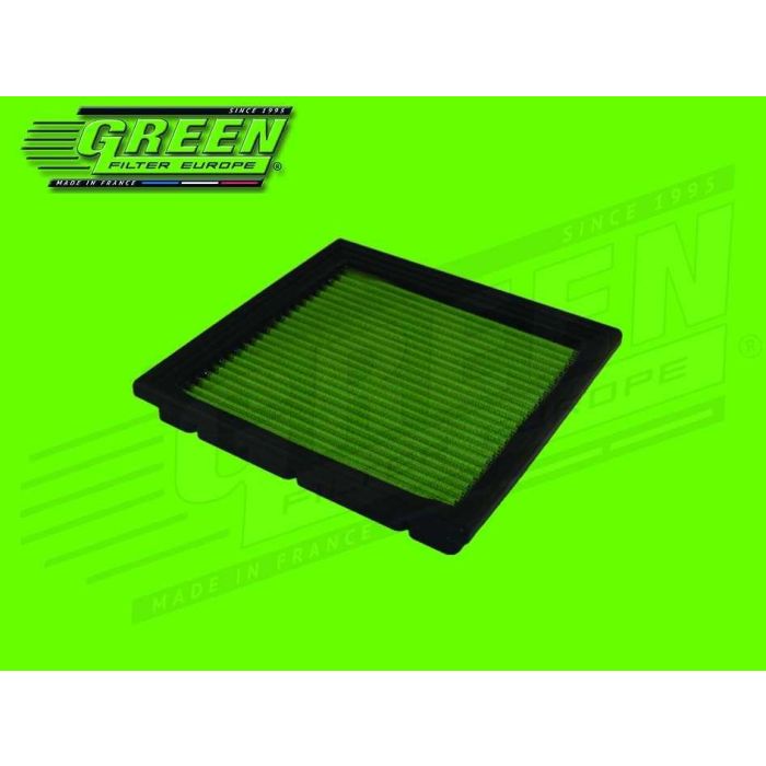 Green Filters Filtro de Aire P380180 para Coche, Reutilizable, Mayor Rendimiento y Ahorro 1