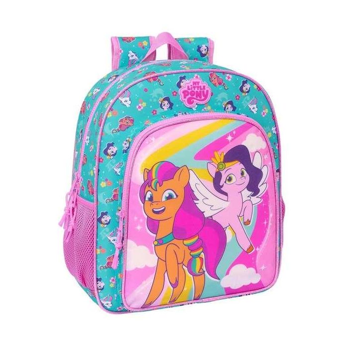 Mochila Escolar My Little Pony Magic Rosa Turquesa 32 x 38 x 12 cm 3 Mochila Escolar My Little Pony Magic Rosa Turquesa 32 x 38 x 12 cm 3