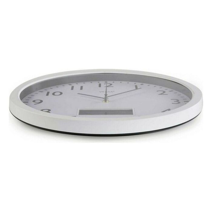Reloj Meteo Blanco 35 cm Minimal - Versa (2 Unidades) 2 Reloj Meteo Blanco 35 cm Minimal - Versa (2 Unidades) 2