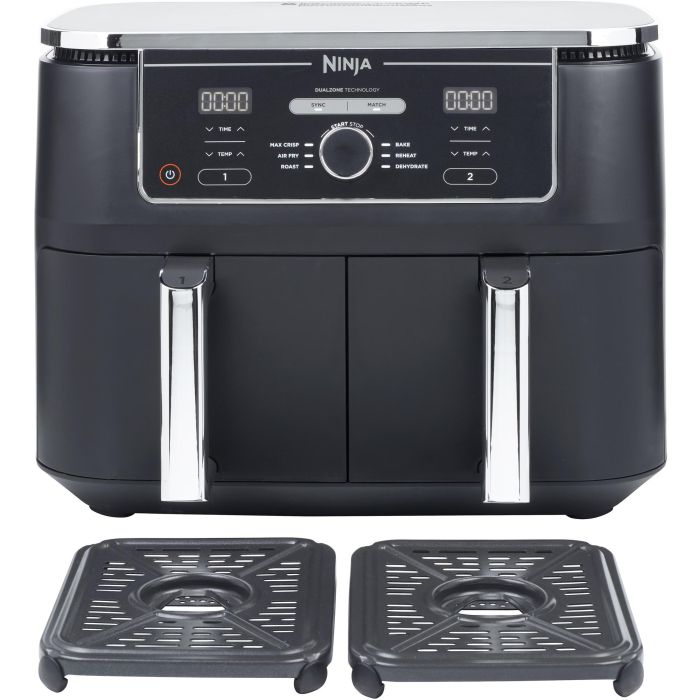 Ninja AF400EU Freidora de Aire Caliente Foodi MAX Dual Zone 9.5L, Negra, con Funciones Freír, Asar y Hornear 5 Ninja AF400EU Freidora de Aire Caliente Foodi MAX Dual Zone 9.5L, Negra, con Funciones Freír, Asar y Hornear 5