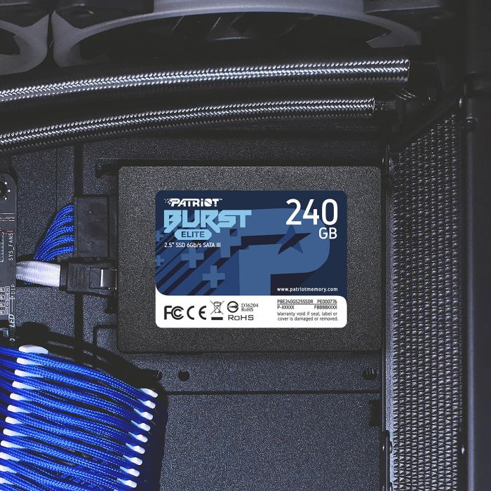 Patriot Burst Elite SSD interno 240GB 2.5" SATA III 450MB/s lectura 320MB/s escritura para PC/Portátil 4 Patriot Burst Elite SSD interno 240GB 2.5" SATA III 450MB/s lectura 320MB/s escritura para PC/Portátil 4