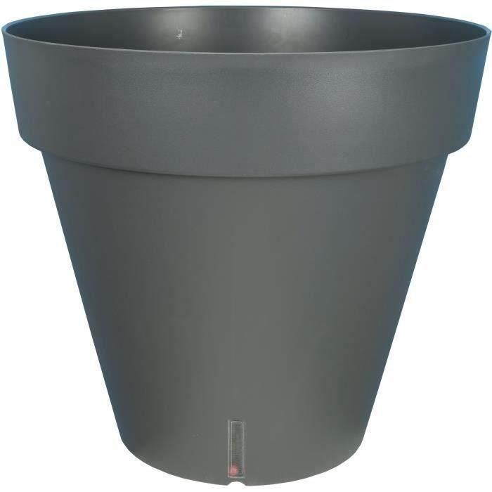 Riviera RIV3580795930760 Jardinera Redonda LOFT de Plástico Gris Diámetro 30 cm Riviera RIV3580795930760 Jardinera Redonda LOFT de Plástico Gris Diámetro 30 cm