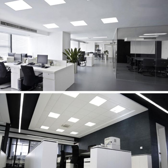Edm Panel LED Cuadrado 40W 4000K Luz Día 4300 lm Empotrable 59.5x59.5x3.5 cm Marco Cromo No Regulable IP20 con Transformador 3 Edm Panel LED Cuadrado 40W 4000K Luz Día 4300 lm Empotrable 59.5x59.5x3.5 cm Marco Cromo No Regulable IP20 con Transformador 3