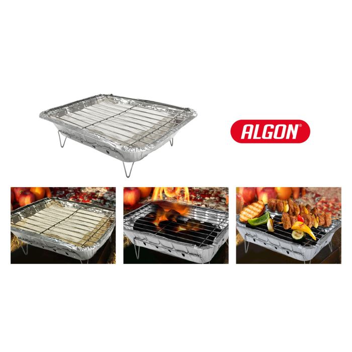 Barbacoa Instantánea Algon 800 g - Ideal para asados rápidos (12 Unidades) 4 Barbacoa Instantánea Algon 800 g - Ideal para asados rápidos (12 Unidades) 4