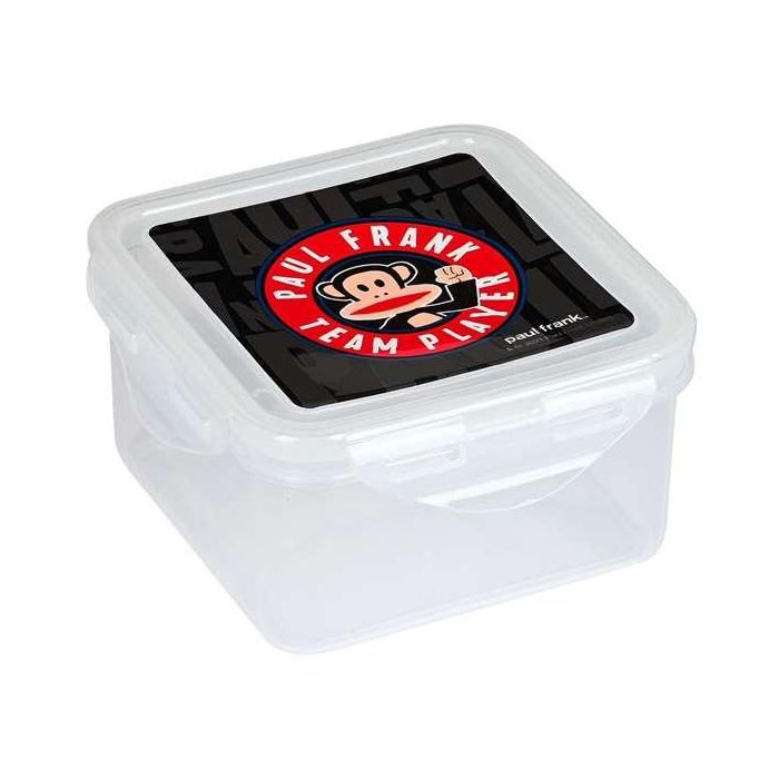 Fiambrera Paul Frank Team player Poliuretano Negro (13 x 7.5 x 13 cm)