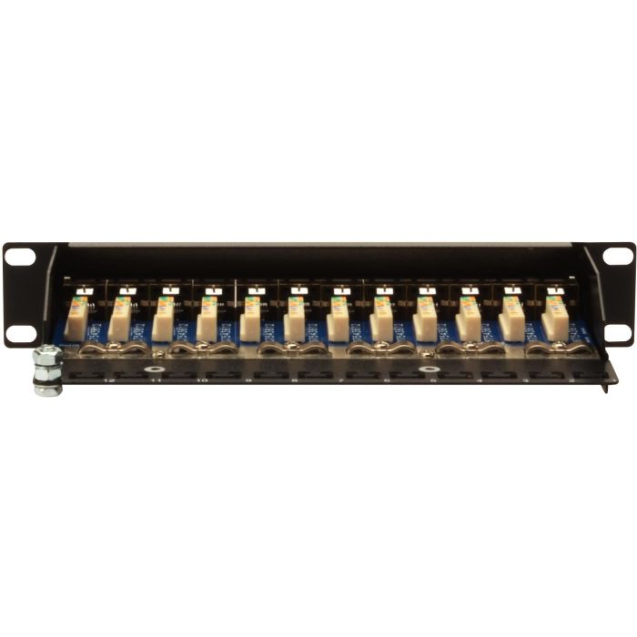 DIGITUS Patchpanel 1HE 12-Port Cat5e ClassD geschirmt schw. 3