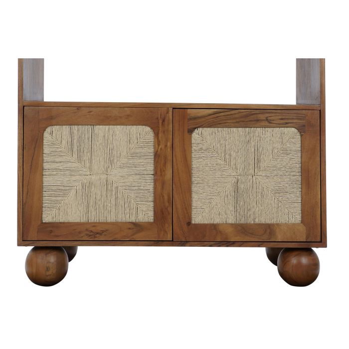 DKD Home Decor Estanteria Basant ratan Marron Oscuro Natural Acacia Ratan 90 x 40 x 181 cm 9