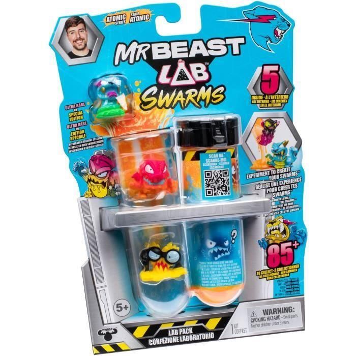 Pack de 5 minifiguras - MRBEAST LAB - SWARMS ATOMIC - A partir de 5 años 5