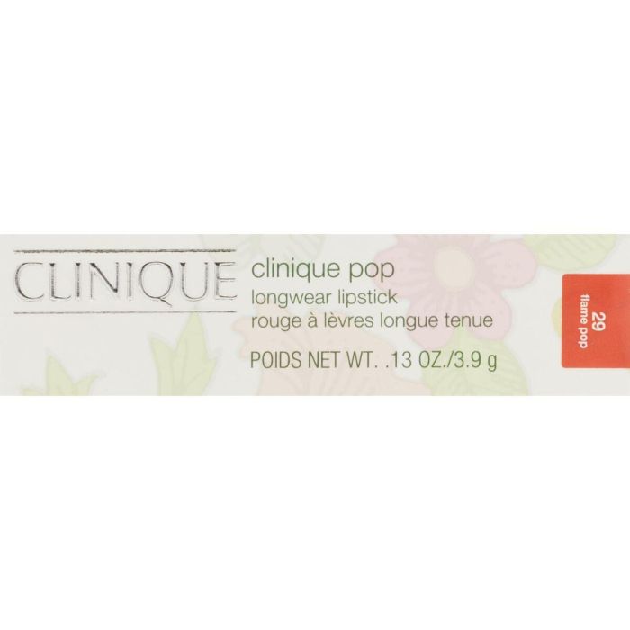 Clinique POP LONGWEAR SHINE barra de labios #Flame Pop 3,9 gr 7