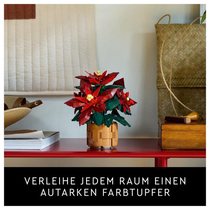 LEGO 10370 Icons Flor de Pascua, Juego Construcción 608 Piezas, 18+ Años 33