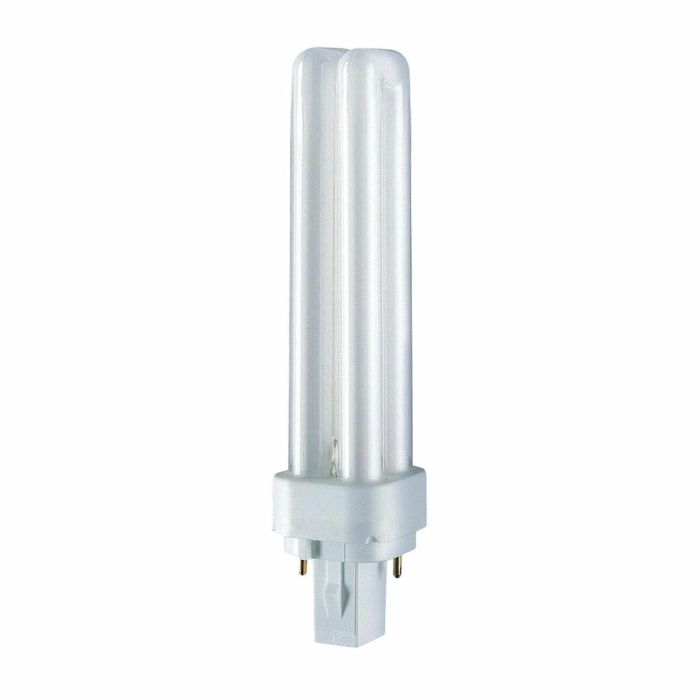 Patron Bombilla bajo consumo G24d-2 18W 1200 lm PL-C 6500K luz fría 150x35 mm Patron Bombilla bajo consumo G24d-2 18W 1200 lm PL-C 6500K luz fría 150x35 mm