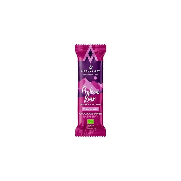 MOONVALLEY Barrita Proteína Chocolate Frambuesa Bio 50g x 12 Unidades