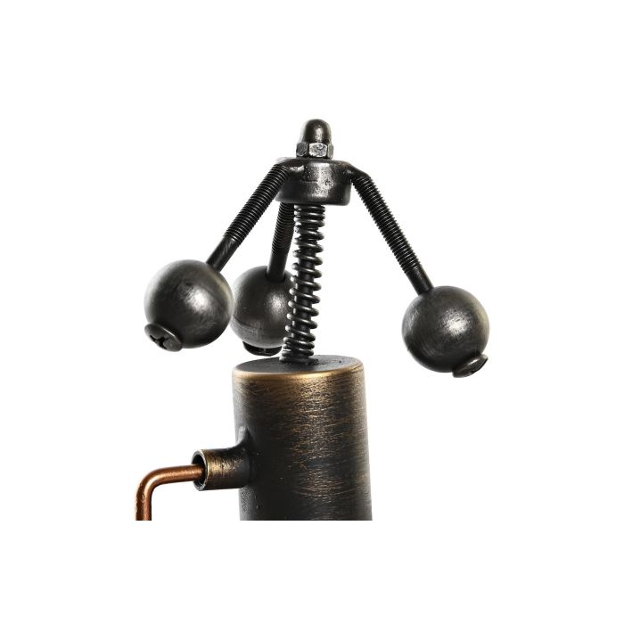 DKD Home Decor Reloj Sobremesa Vintage Dorado Plateado Hierro 40.5 x 15 x 32.5 cm (2 Unidades) 3