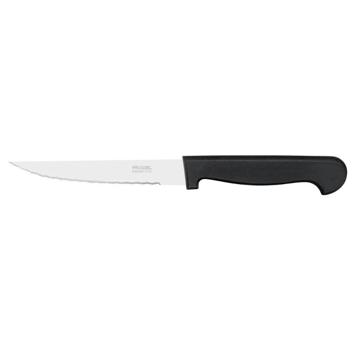 Pradel Pp Cuchillo Chuletero 21 cm, Metal Bicolor Brillo, Pack 12 Unidades. Higiénico y Duradero, Apto Lavavajillas.