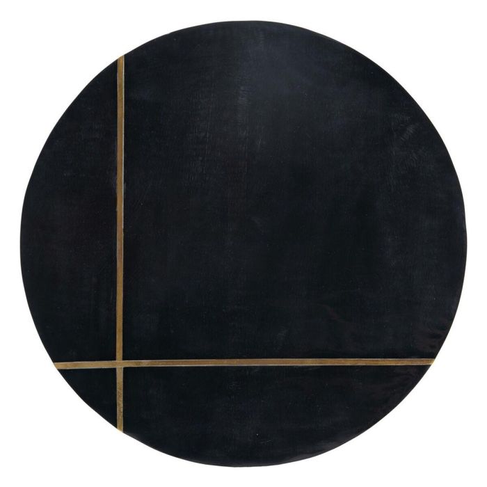 Mesa auxiliar Negro Dorado 38 x 38 x 43 cm 2