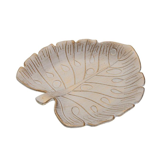 Centro de Mesa Versa Dorado Madera MDF 17 x 3 x 28 cm Hoja 1