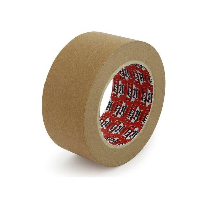 Cinta De Embalaje Fixo Papel Kraft Caucho Rollo 50X50 Marron (Set de 6)