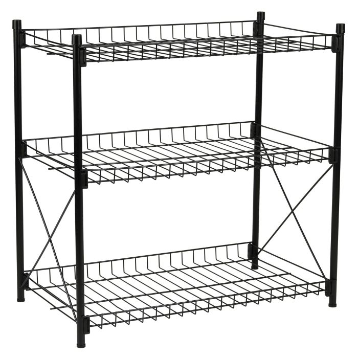 Confortime Estantería 3 Niveles Metal 52 x 34 x 55 cm (2 Unidades) 7