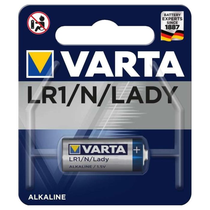 Varta LR1 Lady Pila Alcalina 1,5V No Recargable Ø12x30,2mm Varta LR1 Lady Pila Alcalina 1,5V No Recargable Ø12x30,2mm