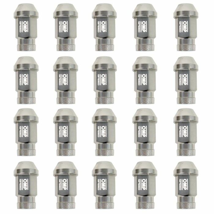 Set Tuercas OMP 7075 M12 x 1,25 40 mm 20 uds Antracita 1 Set Tuercas OMP 7075 M12 x 1,25 40 mm 20 uds Antracita 1