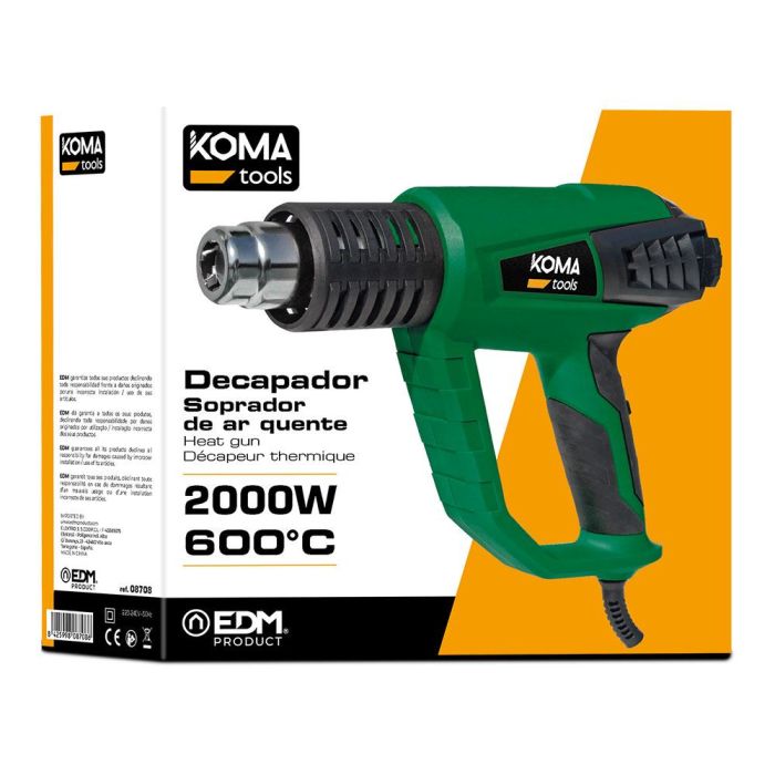 Koma Tools Decapador DC-2000 2000W 600°C con 4 Boquillas y Mango Ergonómico 1