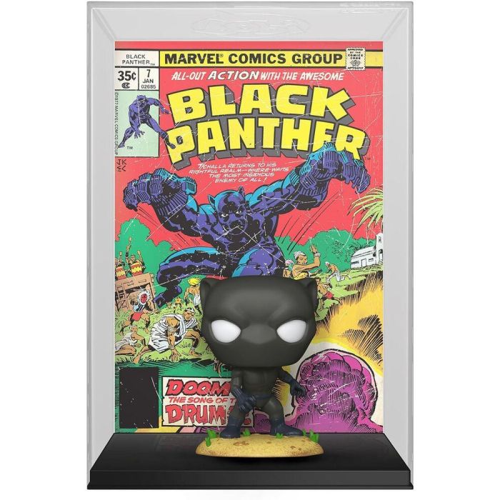 FUNKO Figura POP Comic Cover Marvel Black Panther de vinilo 9cm 3