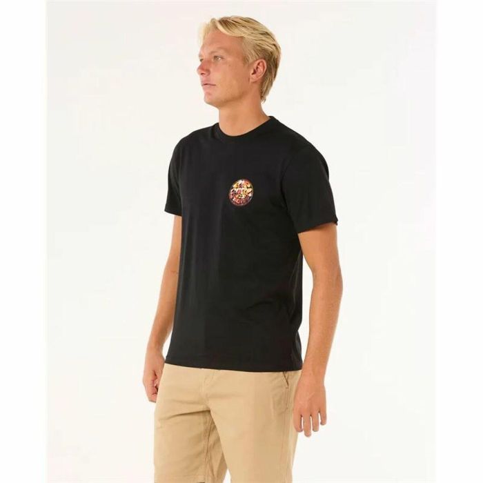 Camiseta de Manga Corta Hombre Rip Curl Passage Tee Negro 4