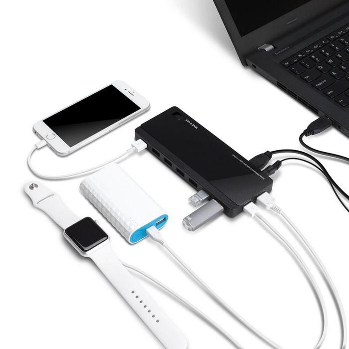 TP-LINK UH720 Hub USB 3.2 Gen 1 con 9 Puertos, 5000 Mbit/s, Negro 2 TP-LINK UH720 Hub USB 3.2 Gen 1 con 9 Puertos, 5000 Mbit/s, Negro 2