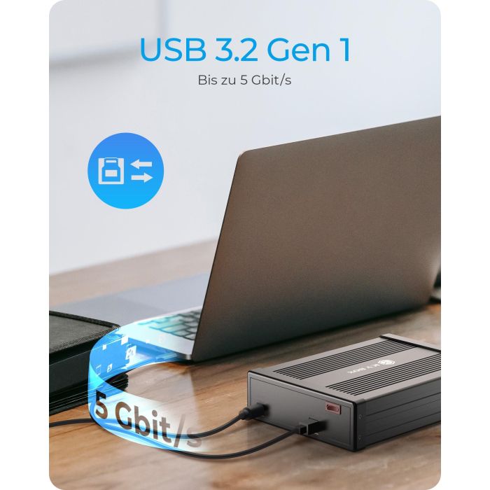 ICY BOX IB-525-U3 Externes USB-B 3.2 Gehäuse für 5,25" SATA Laufwerk 6 ICY BOX IB-525-U3 Externes USB-B 3.2 Gehäuse für 5,25" SATA Laufwerk 6