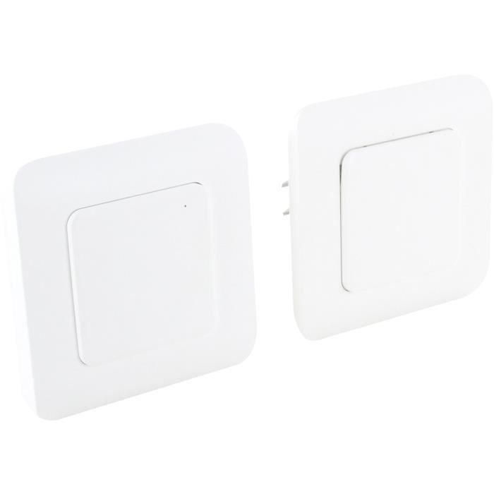 Juego de 2 kits de interruptores inalámbricos - DIO CONNECTED HOME - DiO 1.0 - Blanco 4 Juego de 2 kits de interruptores inalámbricos - DIO CONNECTED HOME - DiO 1.0 - Blanco 4