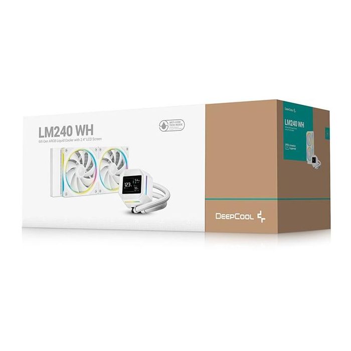 K Cooler Wasserkühlung Deepcool LM240 White 5