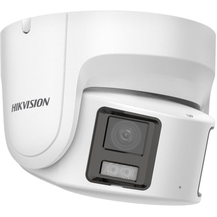 Hikvision Cámara IP Turret 8MP 4K Panoramic ColorVu 4mm WDR H.265+ IP67 con Audio, Alarma y Luz Blanca 30m PoE 1