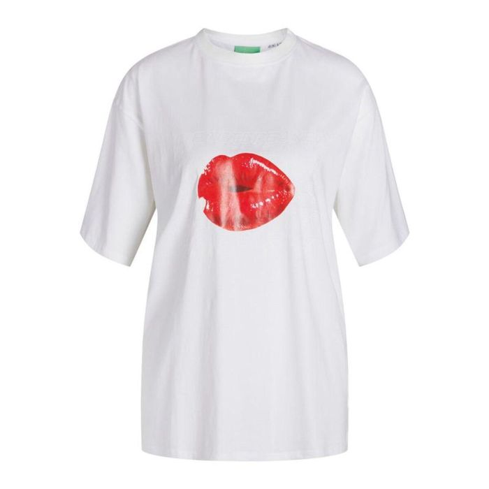 Camiseta de Manga Corta Infantil Jack & Jones Jxkora Loose Blanco 0 Camiseta de Manga Corta Infantil Jack & Jones Jxkora Loose Blanco 0